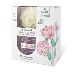 Flor Perfumada Agua Fresca Rosa 60 ml Ambar