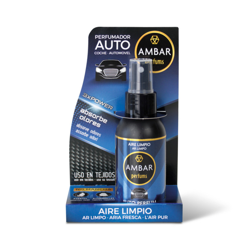 Spray Coche Aire Limpio Ambar